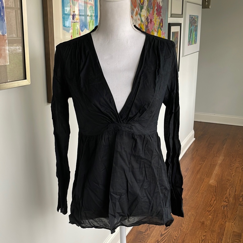 Anthropologie black tunic
